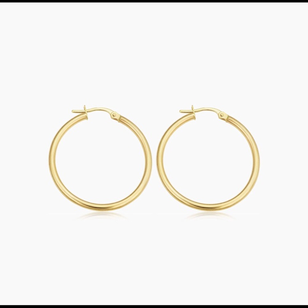Oradina 14k Gold Hoop Earrings (NWT)